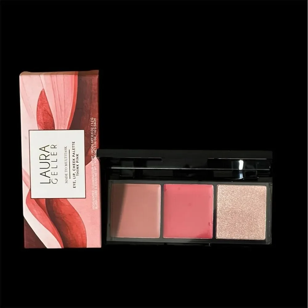 Laura Geller 3-in-1 Eye Lip Cheek Palette Think Pink